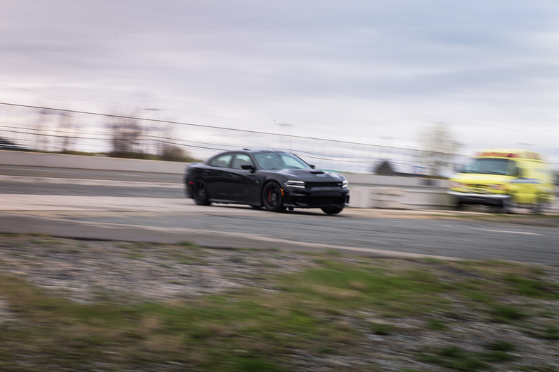 Illustration for article titled How I Survived A Dodge Charger Hellcat On A Wet Track
